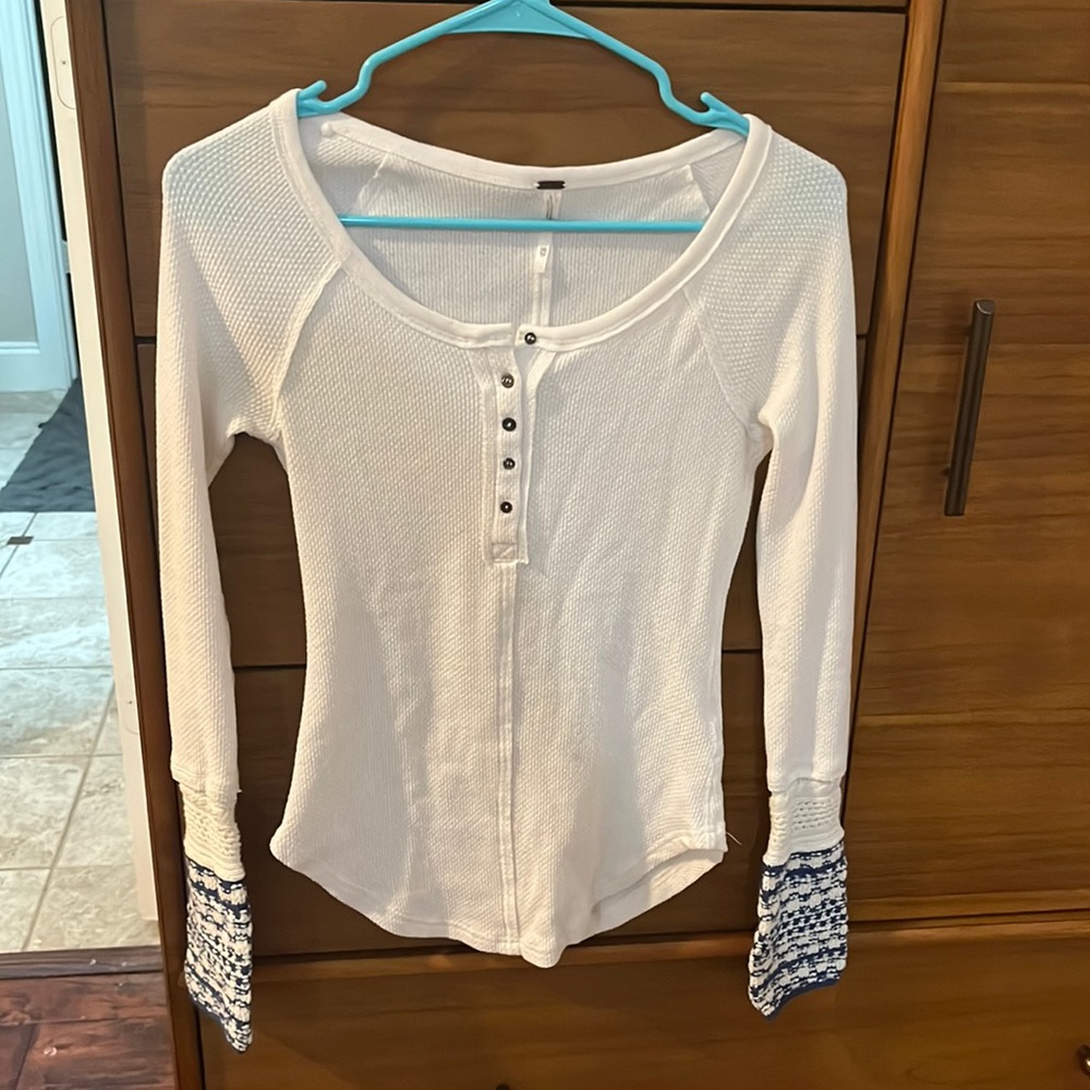 Free people thermal knit long sleeve